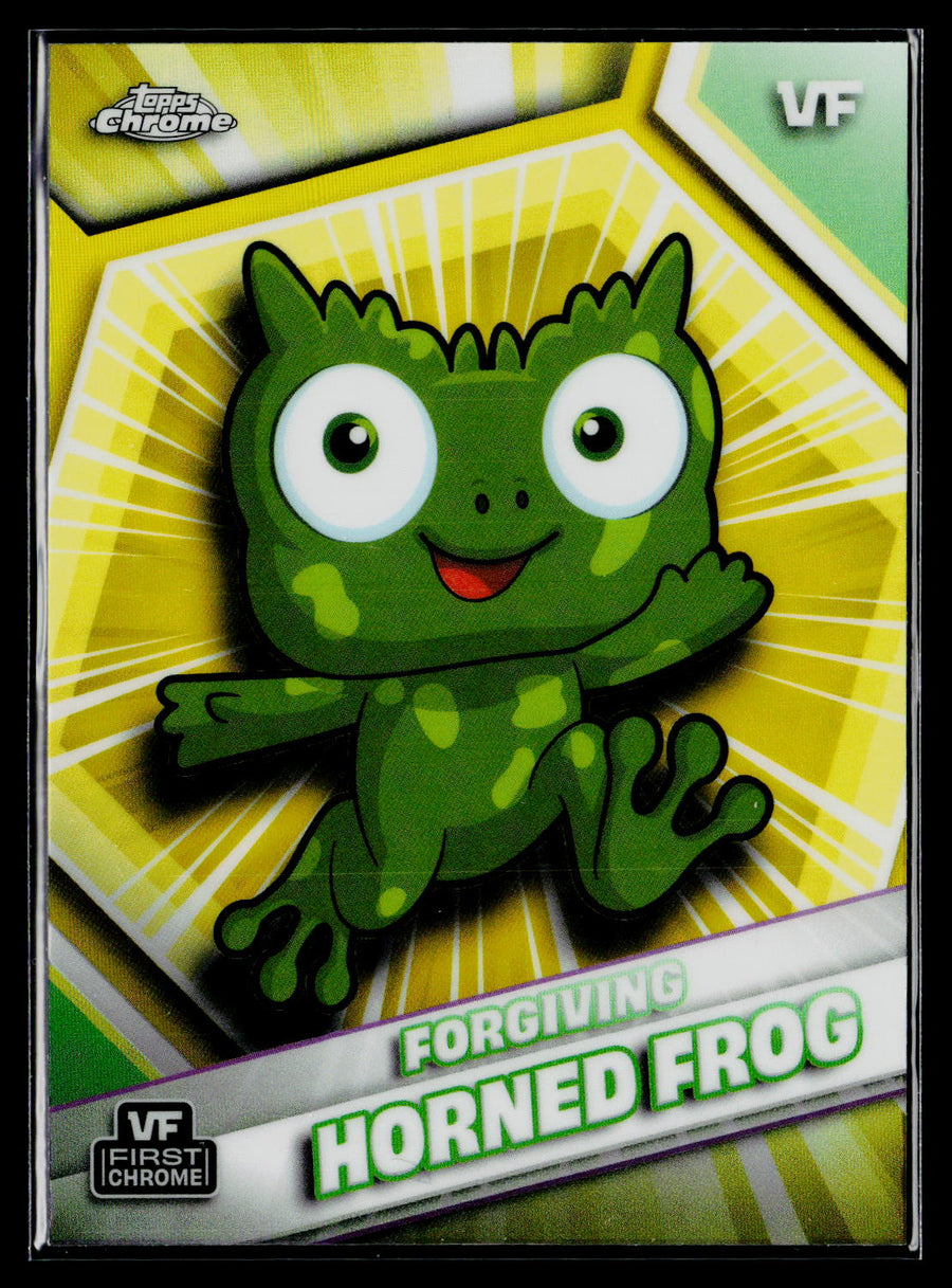 2026 Topps Chrome VeeFriends #78 Forgiving Horned Frog Yellow Refractor