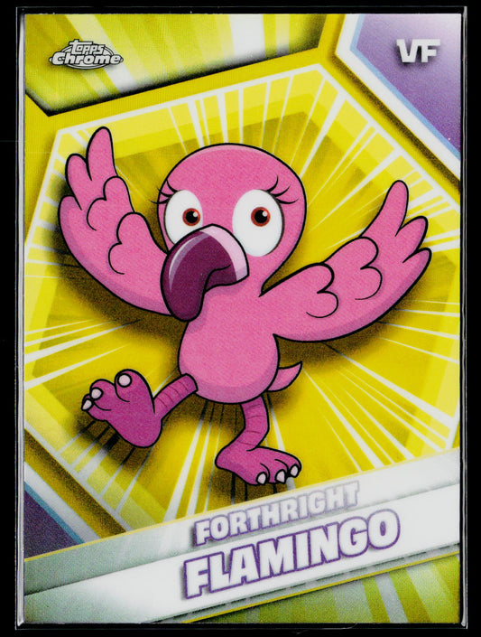 2026 Topps Chrome VeeFriends #79 Forthright Flamingo