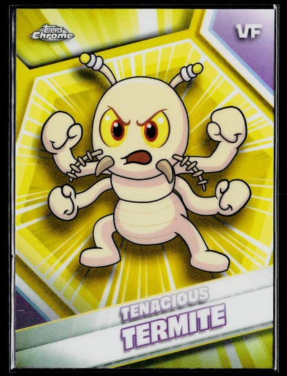 2026 Topps Chrome VeeFriends #170 Tenacious Termite Yellow Refractor