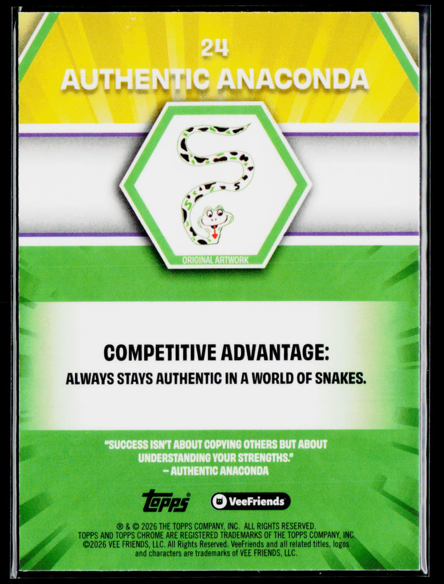 2026 Topps Chrome VeeFriends Authentic Anaconda xfractor