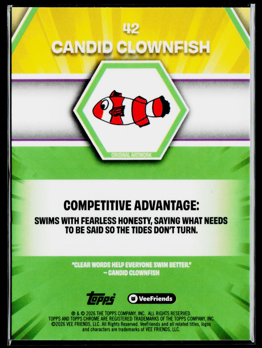 2026 Topps Chrome VeeFriends Candid Clownfish xfractor