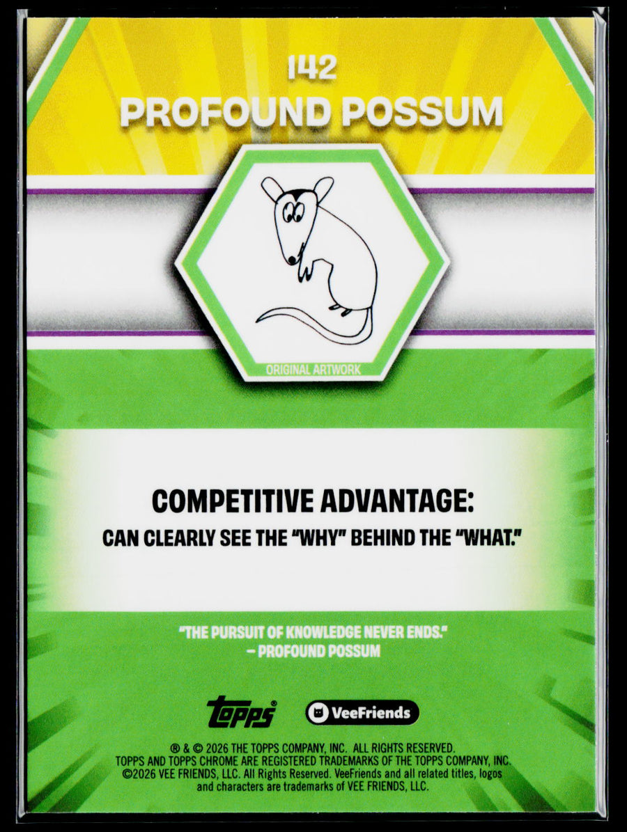 2026 Topps Chrome VeeFriends Profound Possum xFractor
