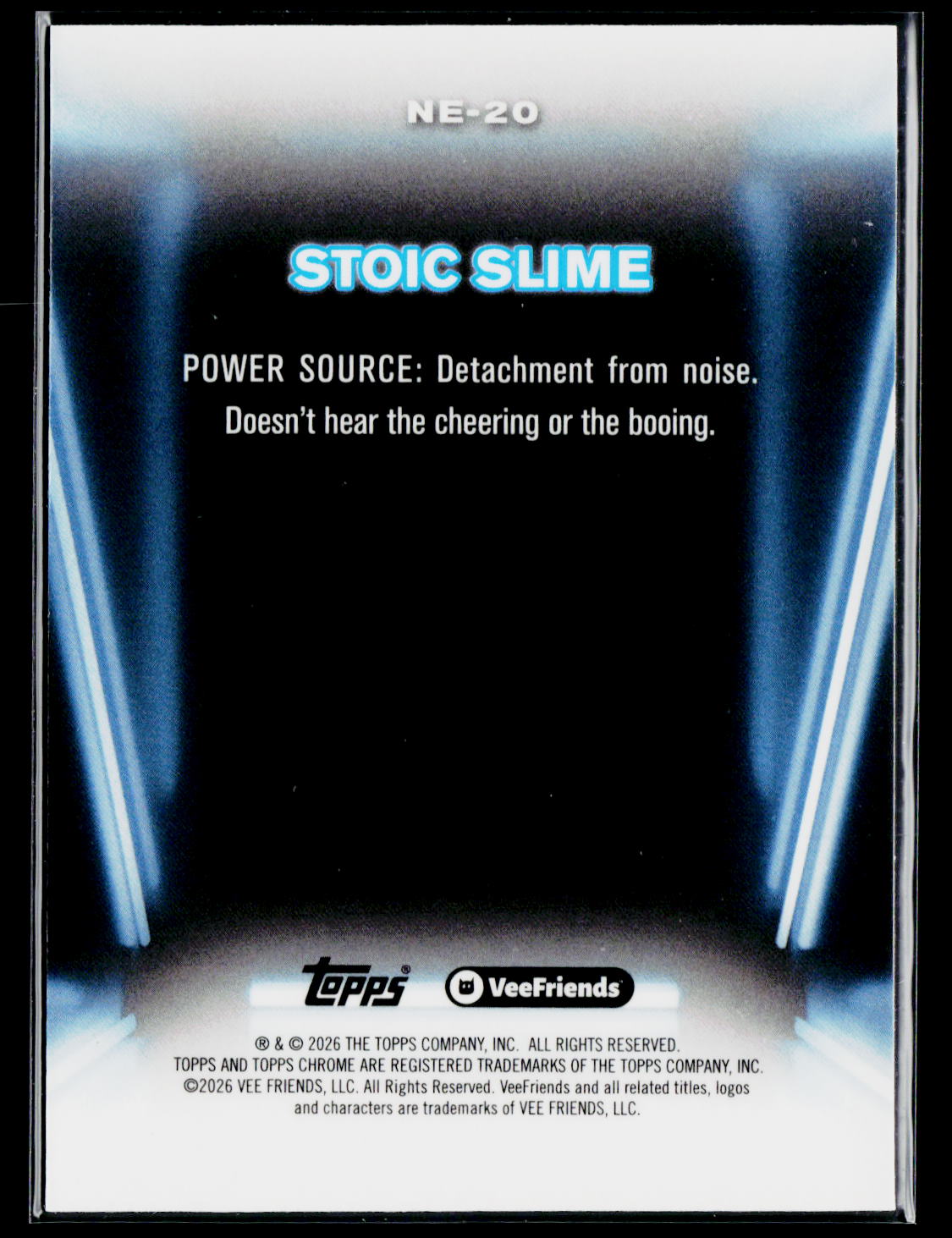2026 Topps Chrome VeeFriends #NE-20 Stoic Slime Neon