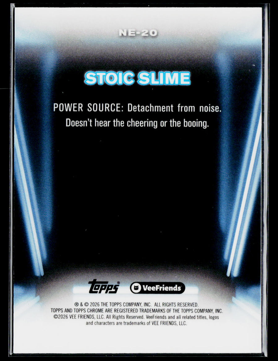 2026 Topps Chrome VeeFriends #NE-20 Stoic Slime Neon