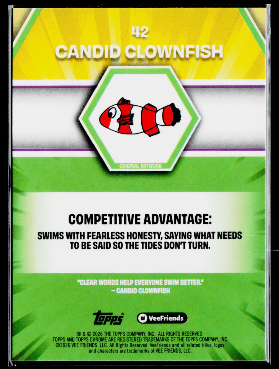 2025 Topps Chrome VeeFriends #42 Candid Clownfish