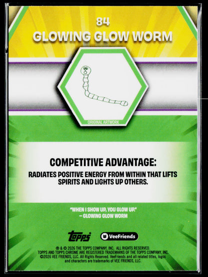 2026 Topps Chrome VeeFriends Glowing Glow Worm