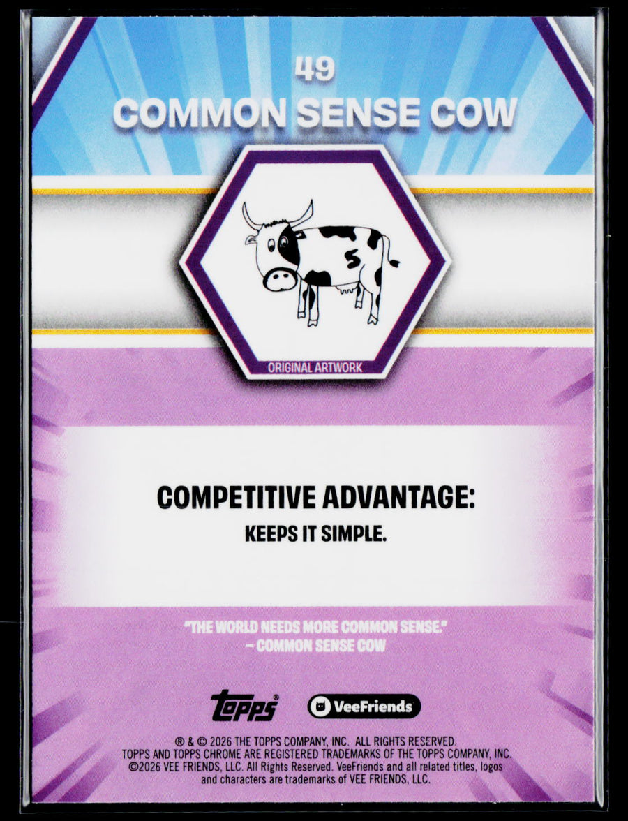 2026 Topps Chrome VeeFriends Common Sense Cow