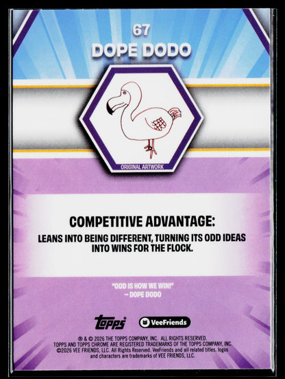 2026 Topps Chrome VeeFriends Dope Dodo