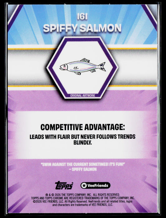 2026 Topps Chrome VeeFriends Spiffy Salmon