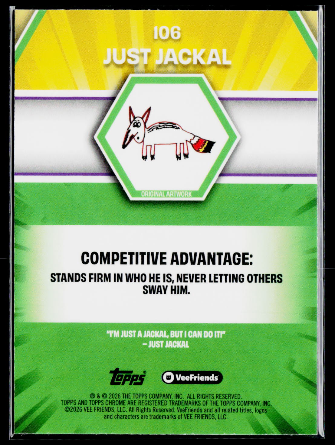 2026 Topps Chrome VeeFriends Just Jackal