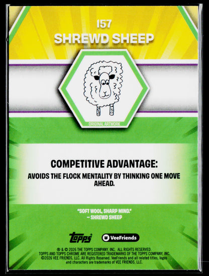 2026 Topps Chrome VeeFriends Shrewd Sheep