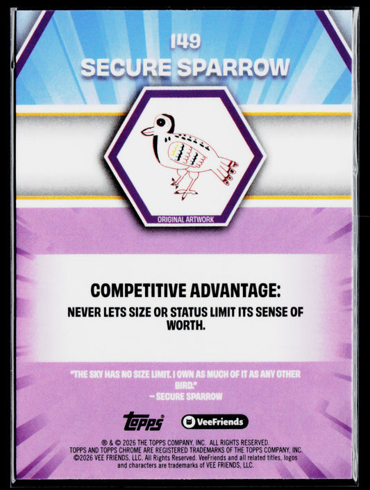 2026 Topps Chrome VeeFriends Secure Sparrow
