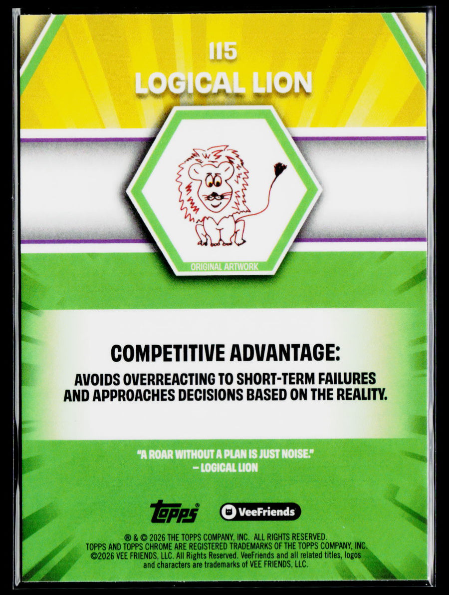 2026 Topps Chrome VeeFriends Logical Lion