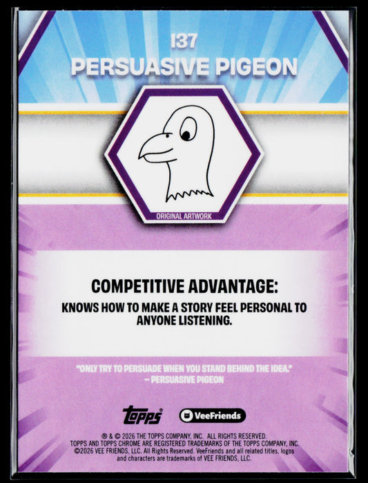 2026 Topps Chrome VeeFriends Persuasive Pigeon