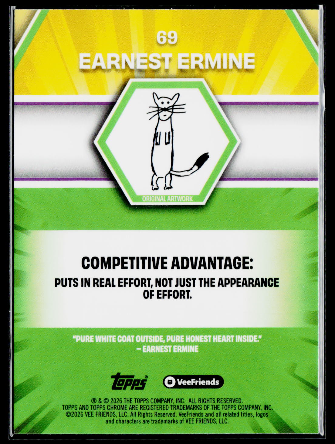 2026 Topps Chrome VeeFriends Earnest Ermine