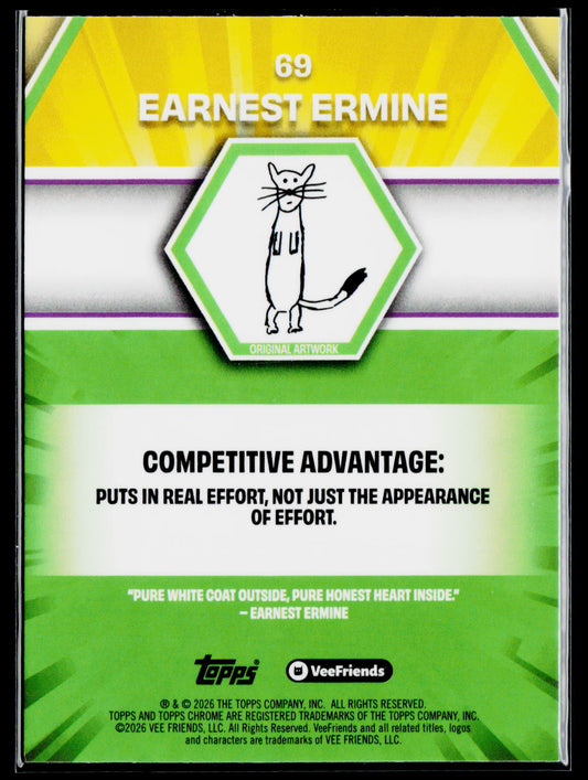 2026 Topps Chrome VeeFriends Earnest Ermine