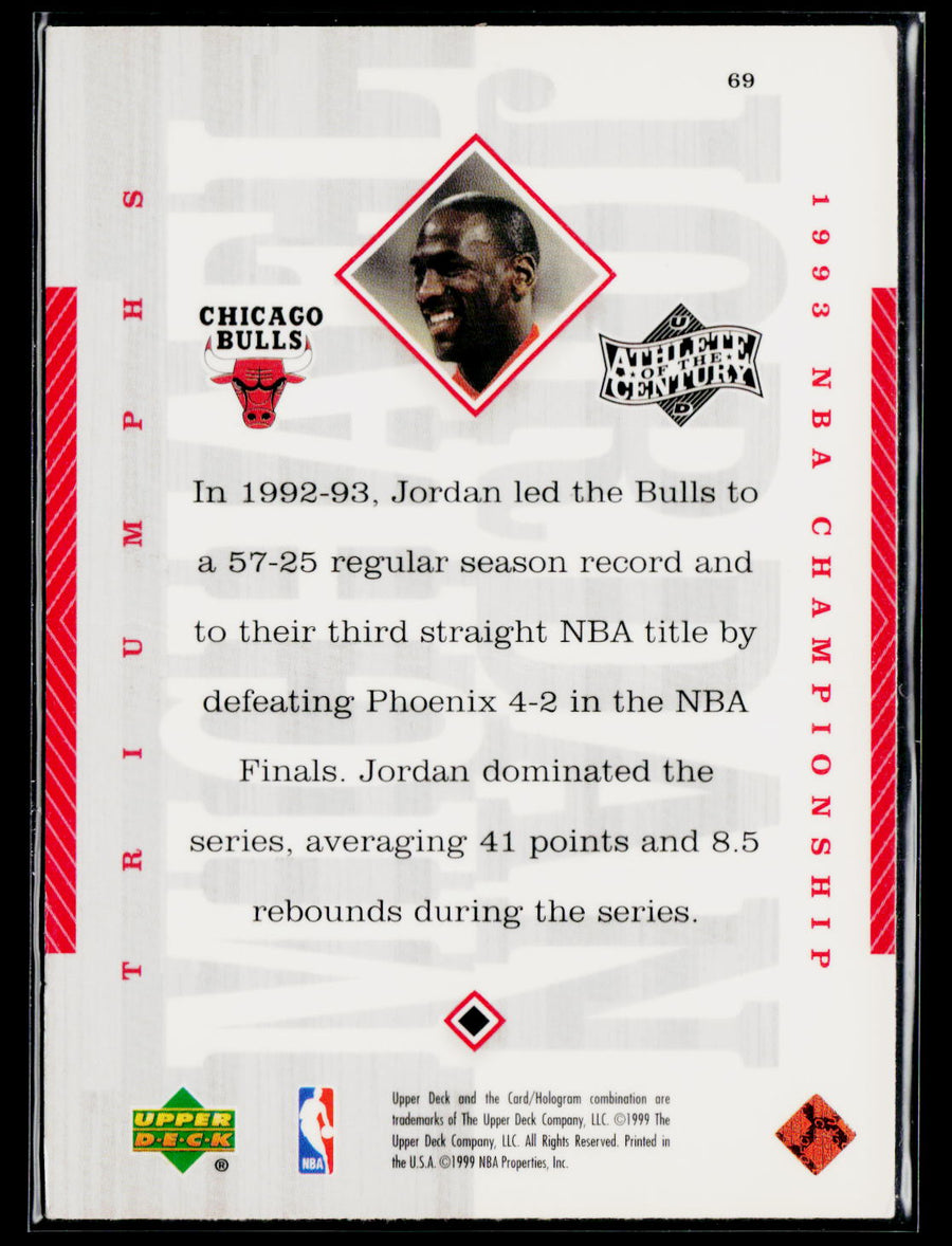 1999 Upper Deck Michael Jordan Athlete of the Century #69 Michael Jordan