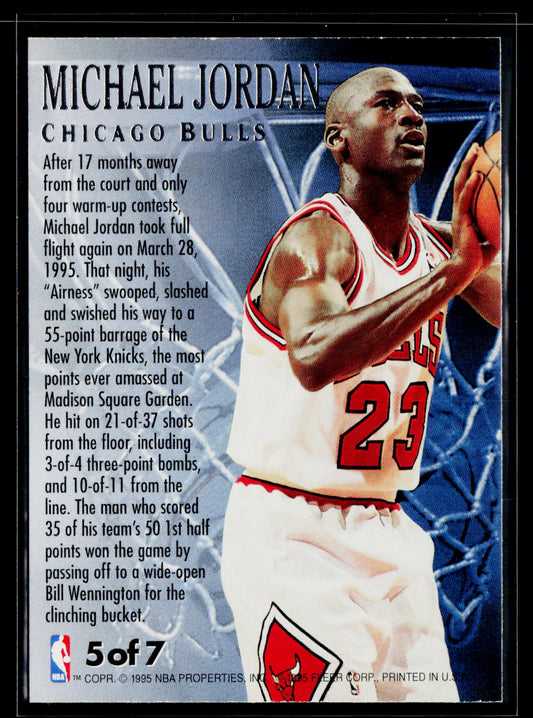 1995-96 Ultra #5 Michael Jordan Fabulous Fifties