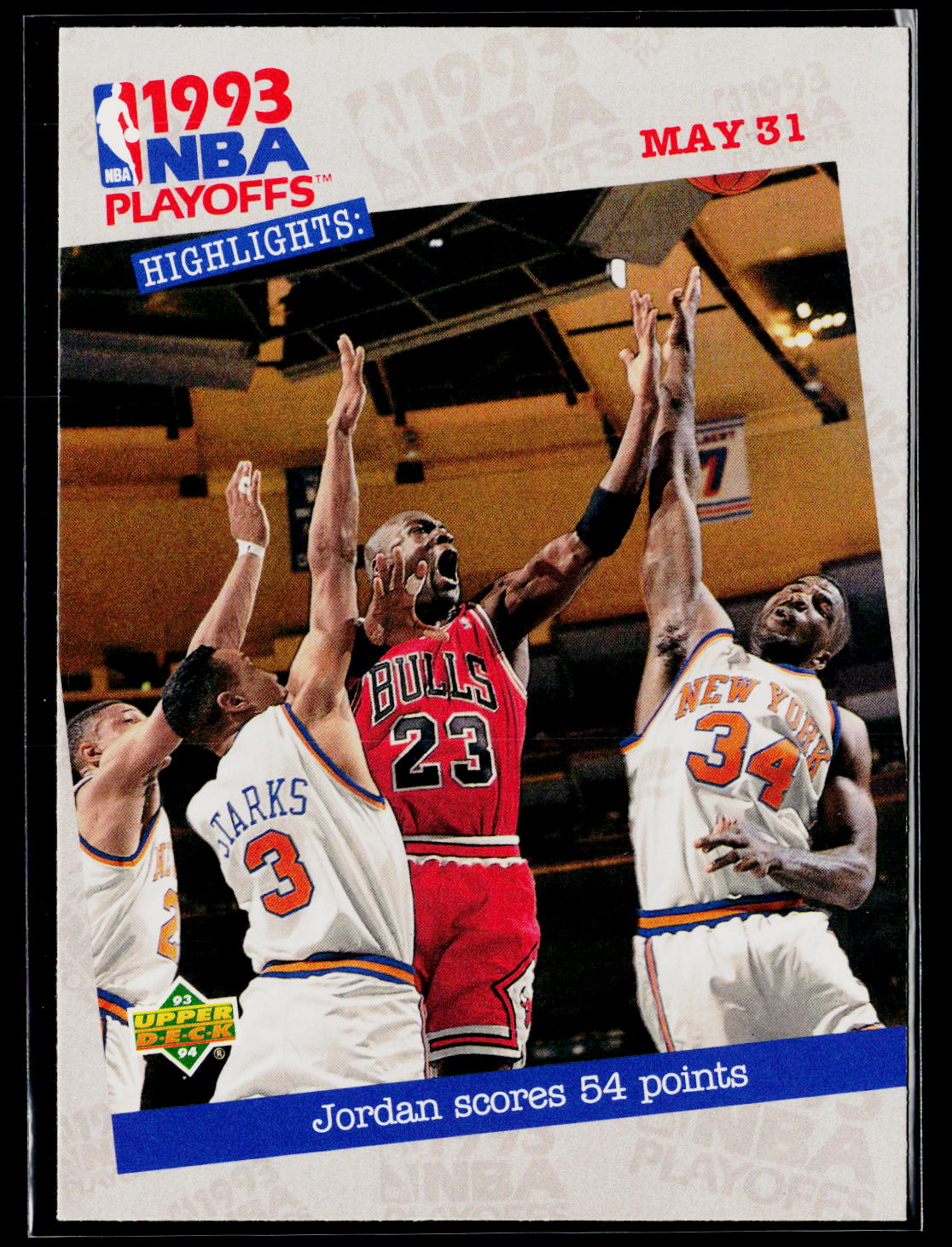 1993-94 Upper Deck #193 Jordan Scores 54 Points