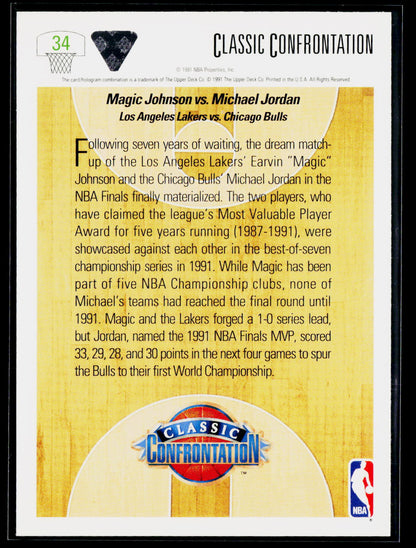 1991-92 Upper Deck #34 Magic vs. Jordan