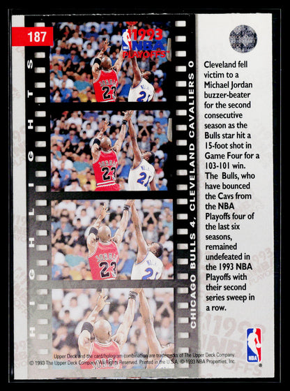 1993-94 Upper Deck #187 East Semifinals: Bulls 4, Cavaliers 0