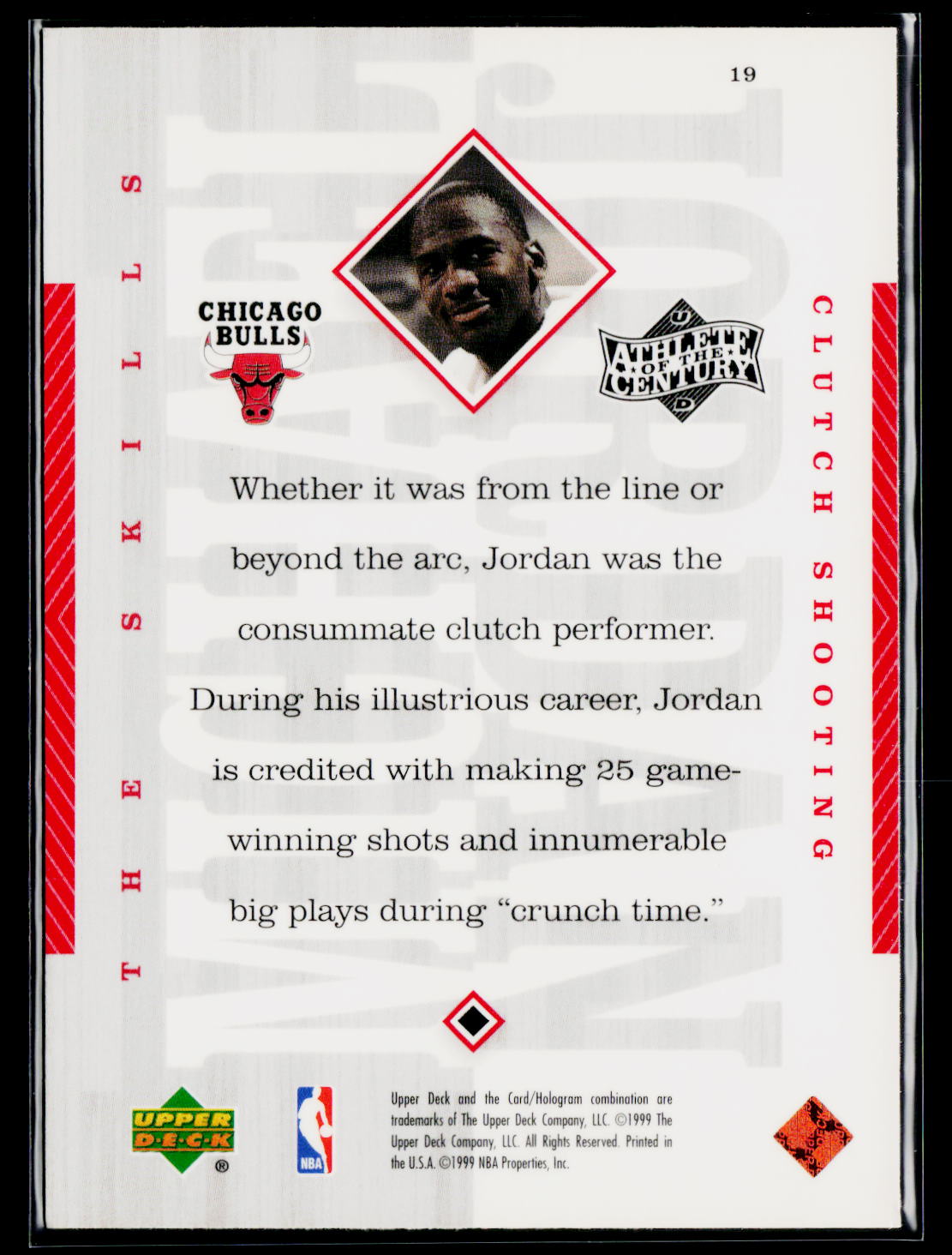 1999 Upper Deck Michael Jordan Athlete of the Century #19 Michael Jordan