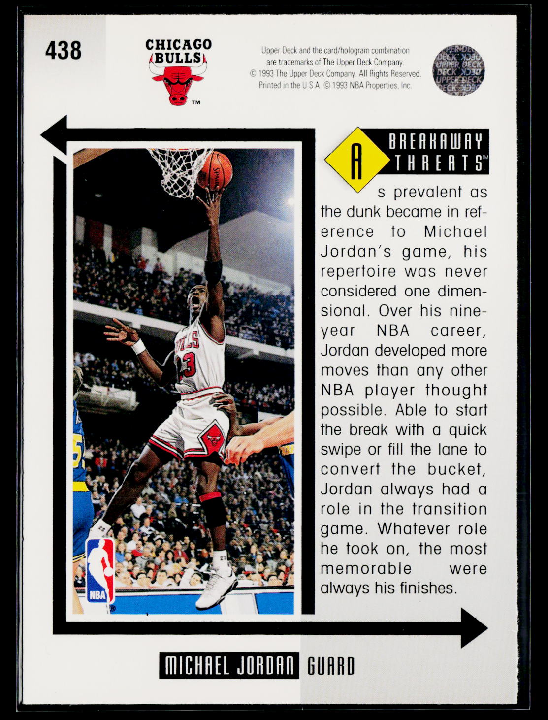 1993-94 Upper Deck #438 Michael Jordan