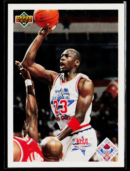 1991-92 Upper Deck #48b All-Star Checklist (Michael Jordan)