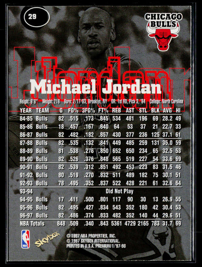 1997-98 SkyBox Premium #29 Michael Jordan