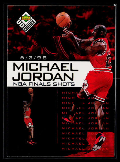 1998-99 UD Choice Preview #1 Michael Jordan Michael Jordan NBA Finals Shots