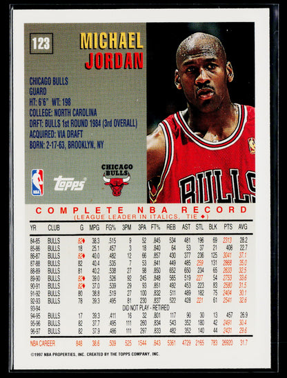 1997-98 Topps #123 Michael Jordan
