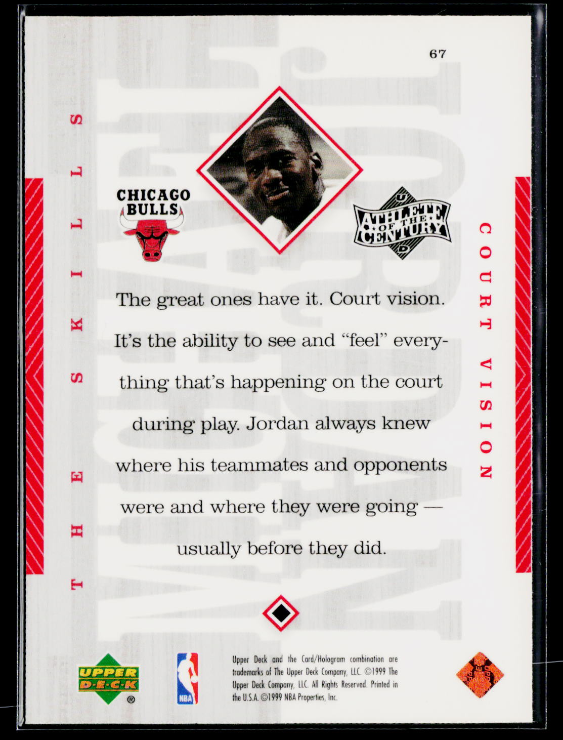 1999 Upper Deck Michael Jordan Athlete of the Century #67 Michael Jordan