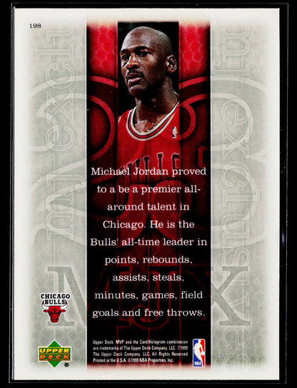 1999-00 Upper Deck MVP #198 Michael Jordan Silver Script