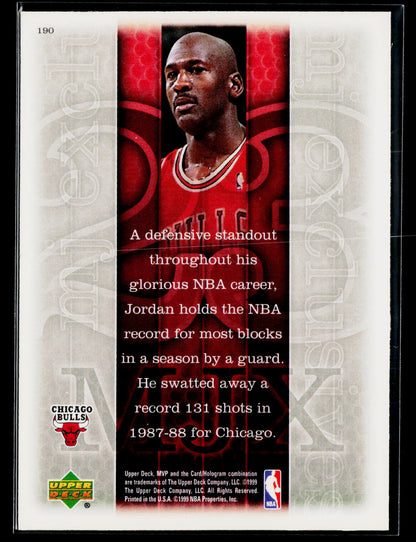 1999-00 Upper Deck MVP #190 Michael Jordan