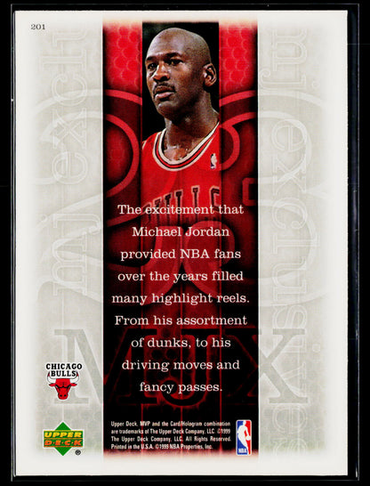 1999-00 Upper Deck MVP #201 Michael Jordan Silver Script