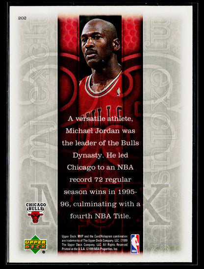 1999-00 Upper Deck MVP #202 Michael Jordan Silver Script
