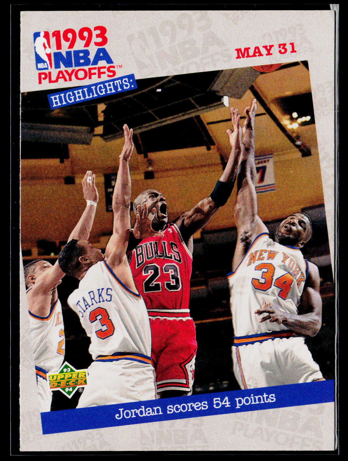 1993-94 Upper Deck #193 Jordan Scores 54 Points