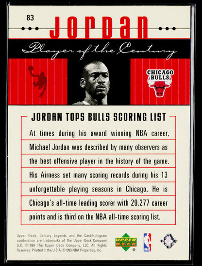 1998-99 Upper Deck Century Legends #83 Michael Jordan