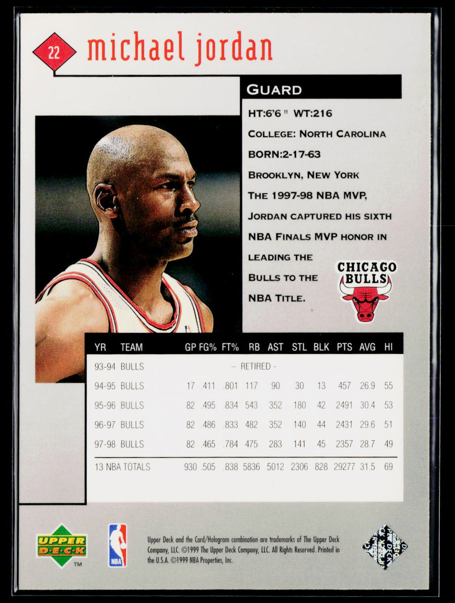 1998-99 Upper Deck Black Diamond #22 Michael Jordan