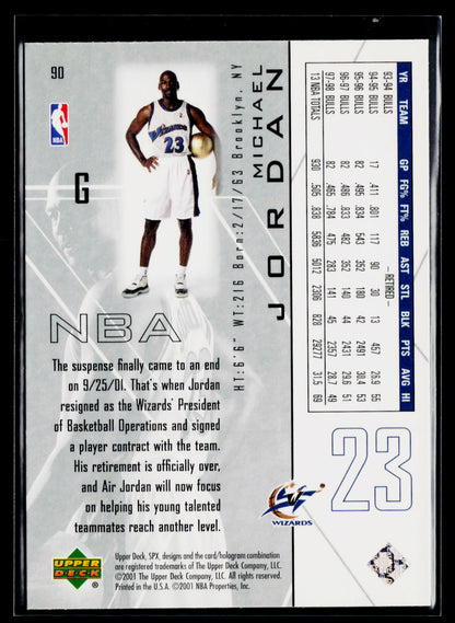 2001-02 SPx #90 Michael Jordan