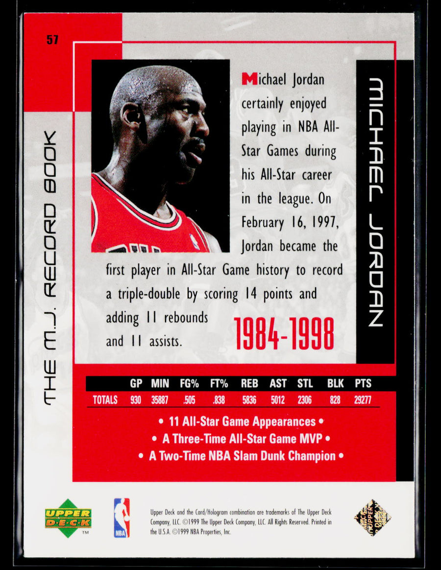 1999 Upper Deck Michael Jordan Career Collection #57 Michael Jordan