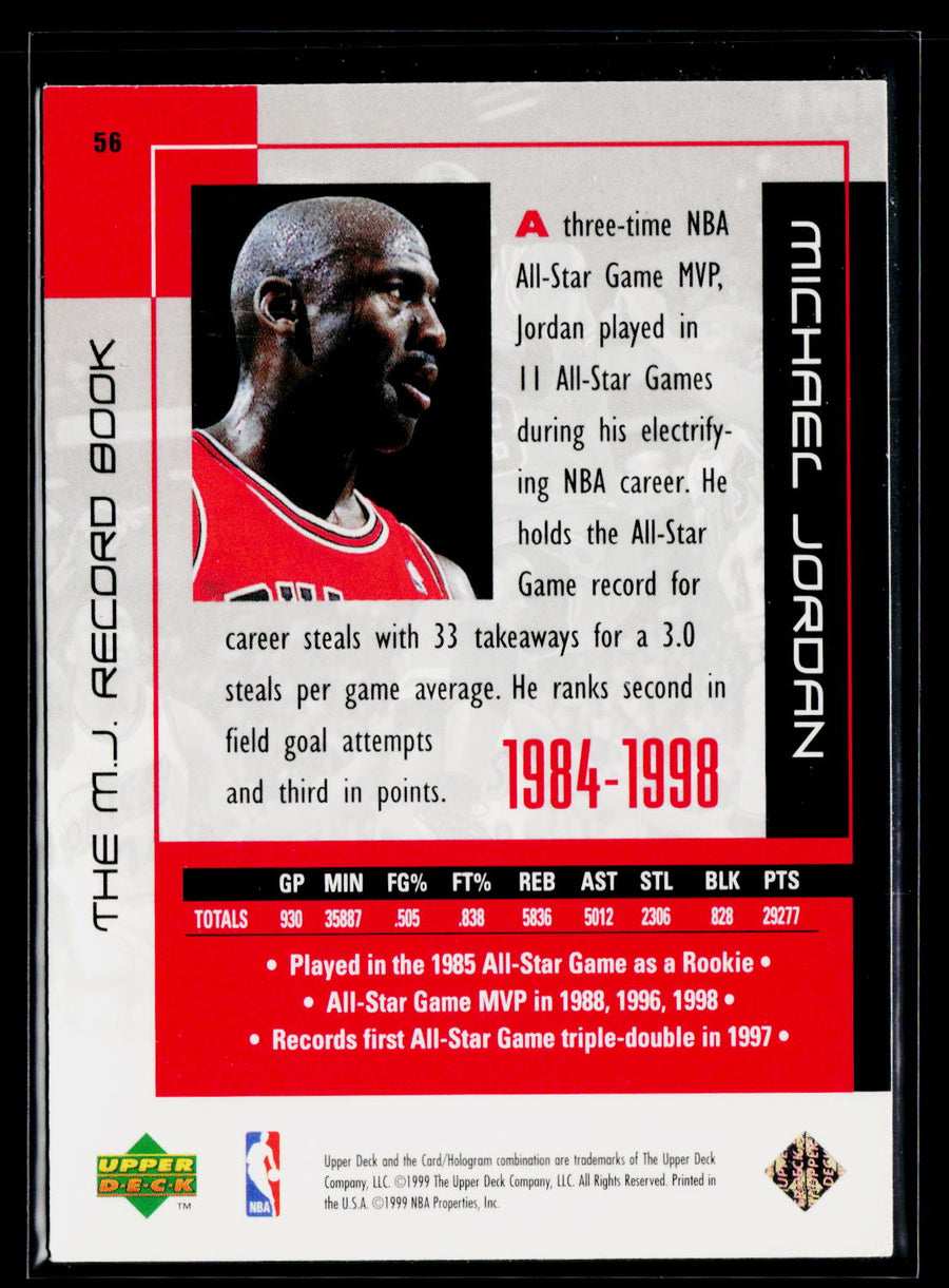 1999 Upper Deck Michael Jordan Career Collection #56 Michael Jordan
