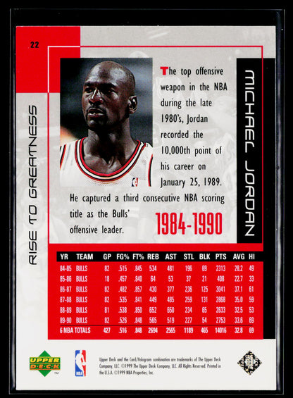 1999 Upper Deck Michael Jordan Career Collection #22 Michael Jordan