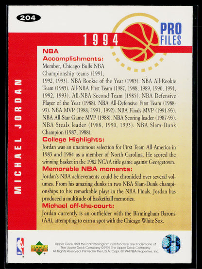 1994-95 Collector's Choice German #204 Michael Jordan