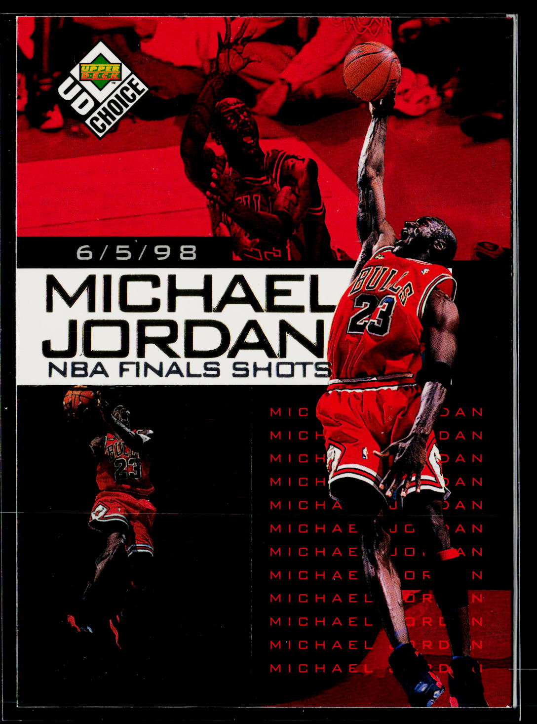 1998-99 UD Choice Preview #2 Michael Jordan Michael Jordan NBA Finals Shots