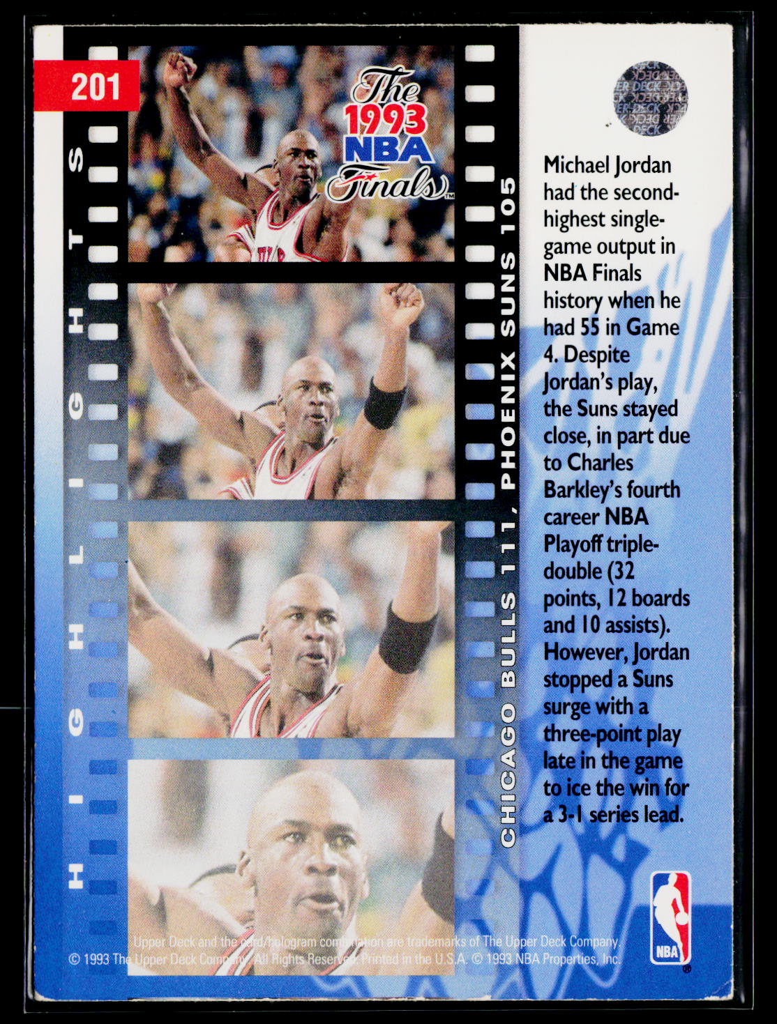 1993-94 Upper Deck #201 Michael Jordan