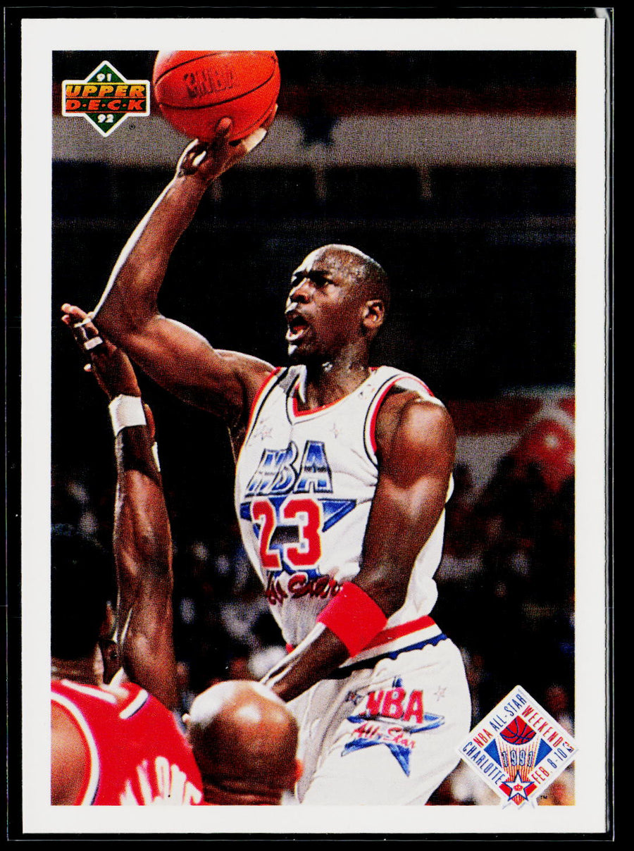 1991-92 Upper Deck #48b All-Star Checklist (Michael Jordan)