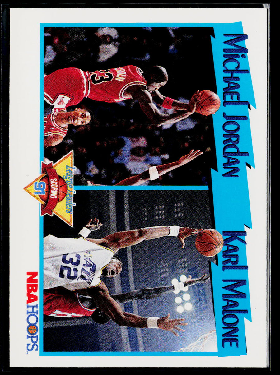 1991-92 Hoops #306 Michael Jordan / Karl Malone