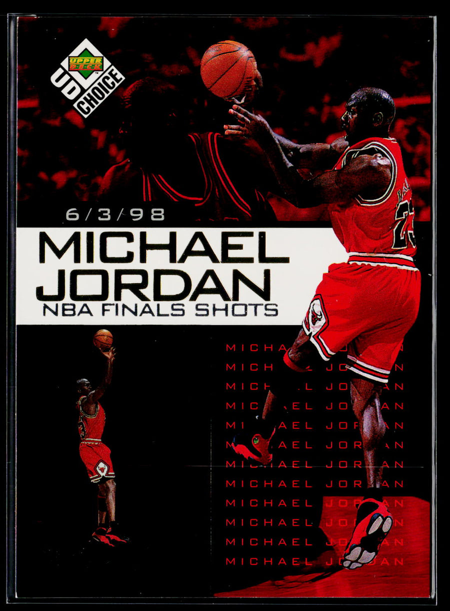 1998-99 UD Choice Preview #1 Michael Jordan Michael Jordan NBA Finals Shots