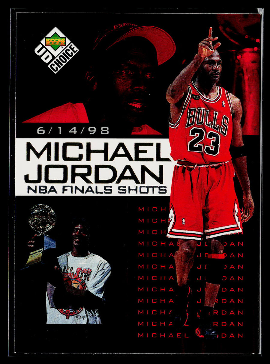 1998-99 UD Choice Preview #8 Michael Jordan Michael Jordan NBA Finals Shots